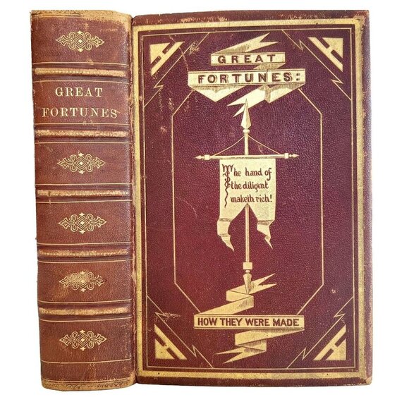 Great Fortunes And How They Were Made 1871 1st Edition McCabe Victorian WHBS - Picture 1 of 9
